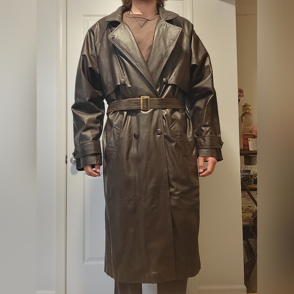 Edge Brown Trench Coat with Classic Design